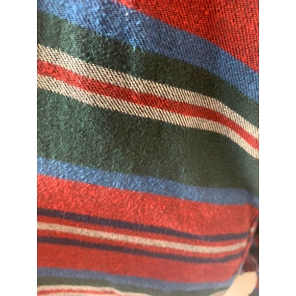 J. Crew Striped Button Down Flannel Size Small - Picture 6 of 8